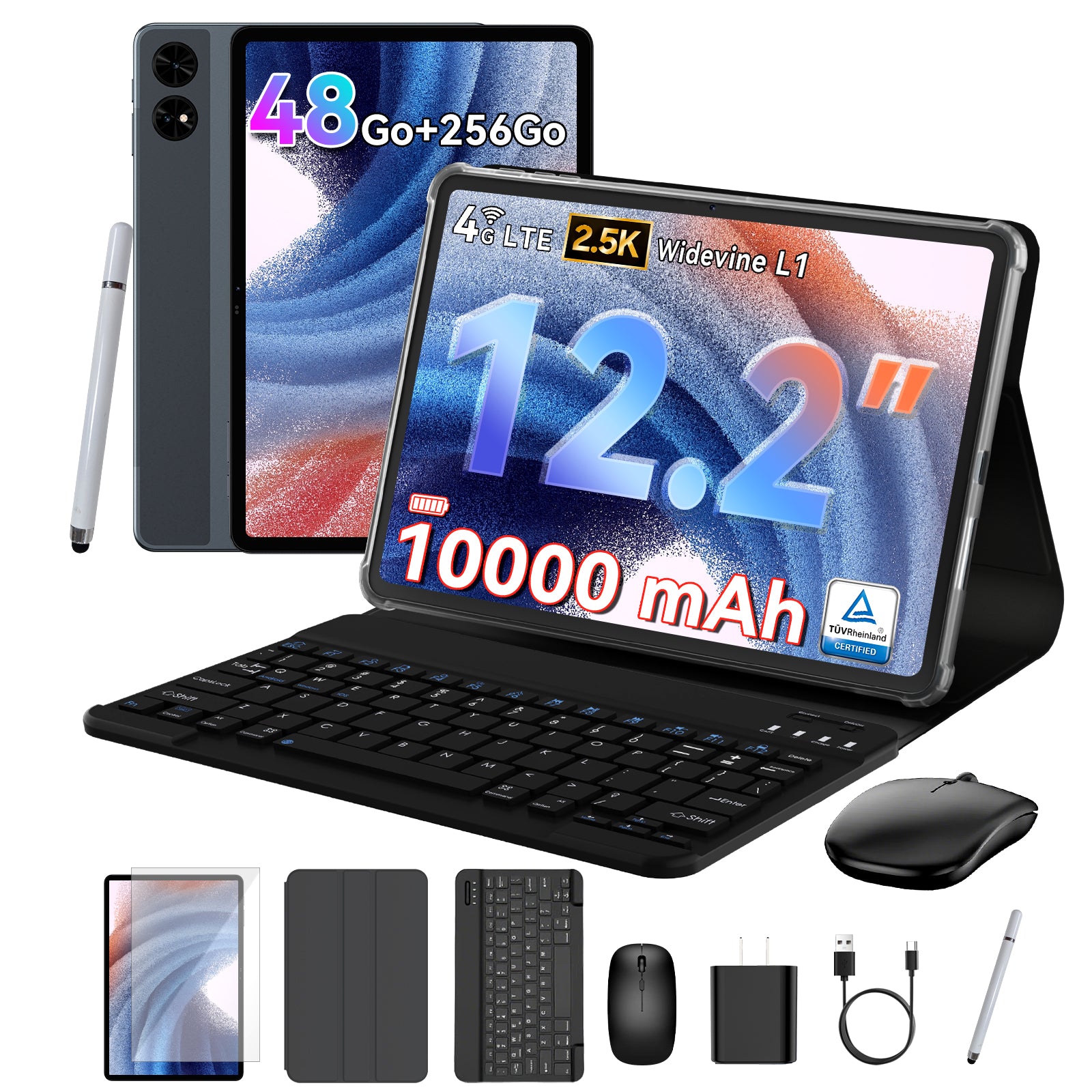 Blackview TABWEE T60 12.2-inch Unisoc T7280 Octa-core 10000mAh 16MP Camera 4G Tablet PC