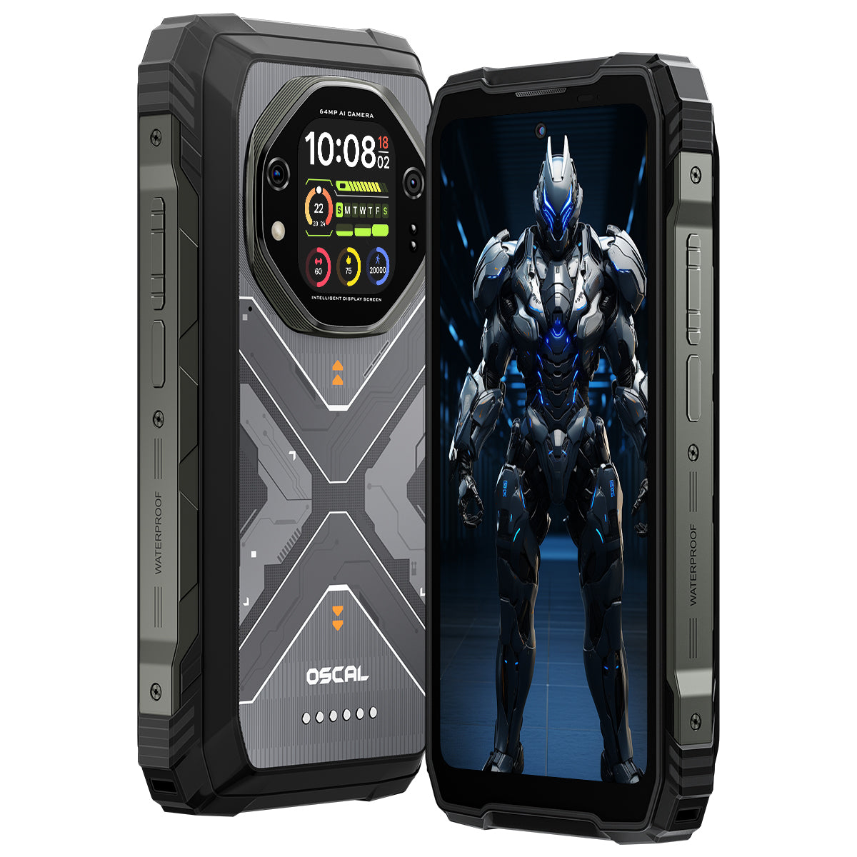 Oscal TANK 1 6.78" 120Hz Main & 2.01" Secondary Display 20000mAh 170LM Flashlight & Night Vision Camera Rugged 5G AI Smartphone