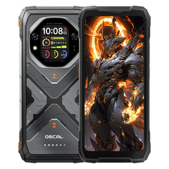Oscal TANK 1 6.78" 120Hz pää- ja 2.01" toissijainen näyttö 20000mAh 170LM taskulamppu ja yökuvauskamera 5G tekoälyllä varustettu kestävä puhelin