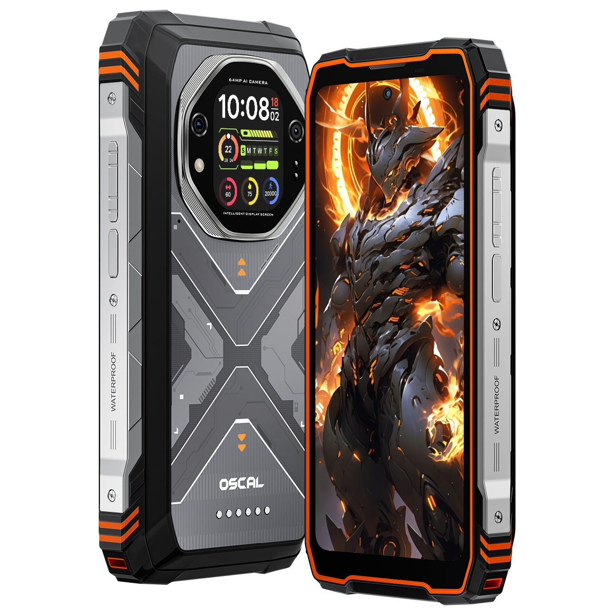 Oscal TANK 1 6.78" 120Hz Main & 2.01" Secondary Display 20000mAh 170LM Flashlight & Night Vision Camera Rugged 5G AI Smartphone
