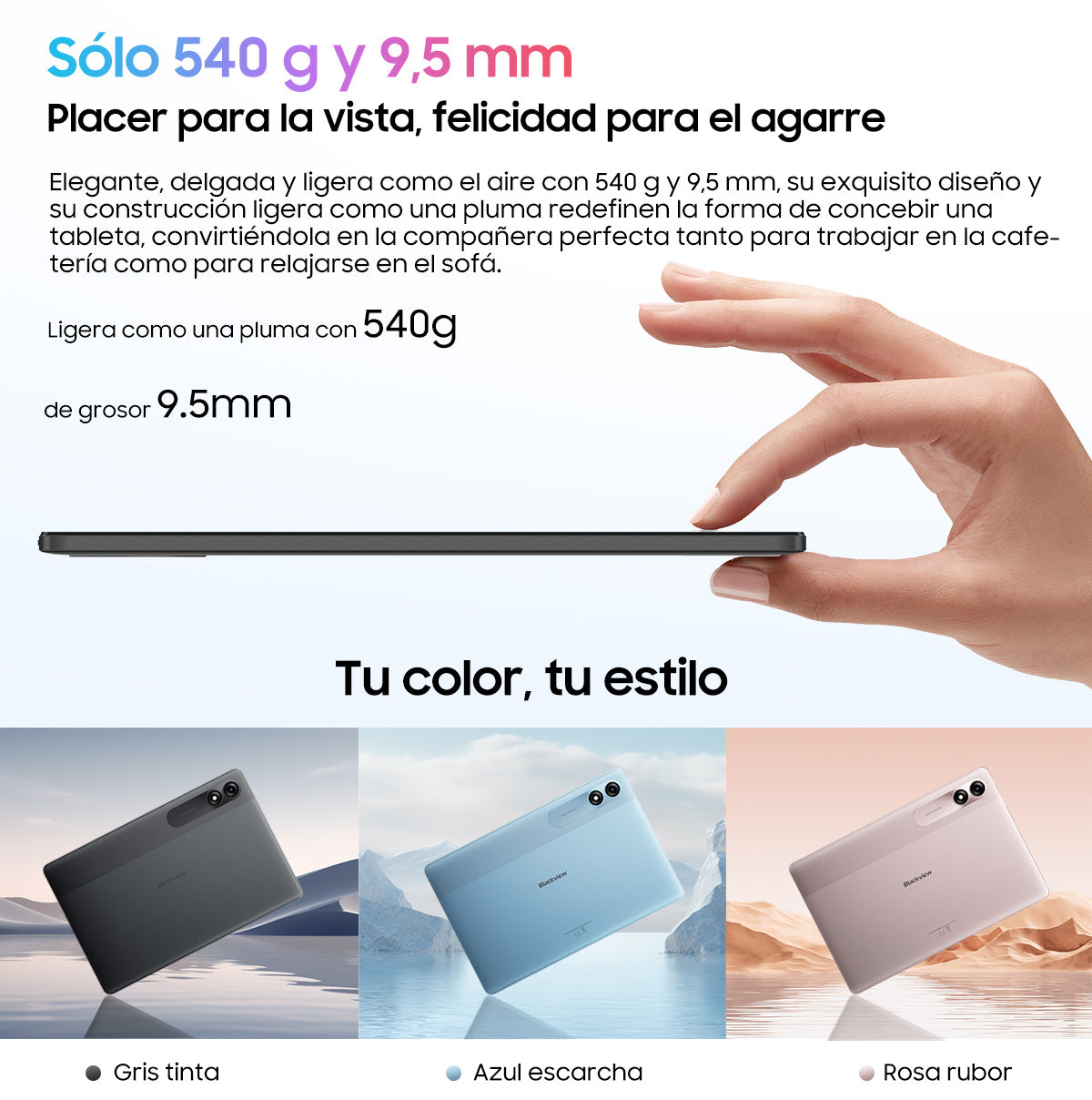 Blackview Tab 90 WiFi Tableta PC Android de 10.92 pulgadas