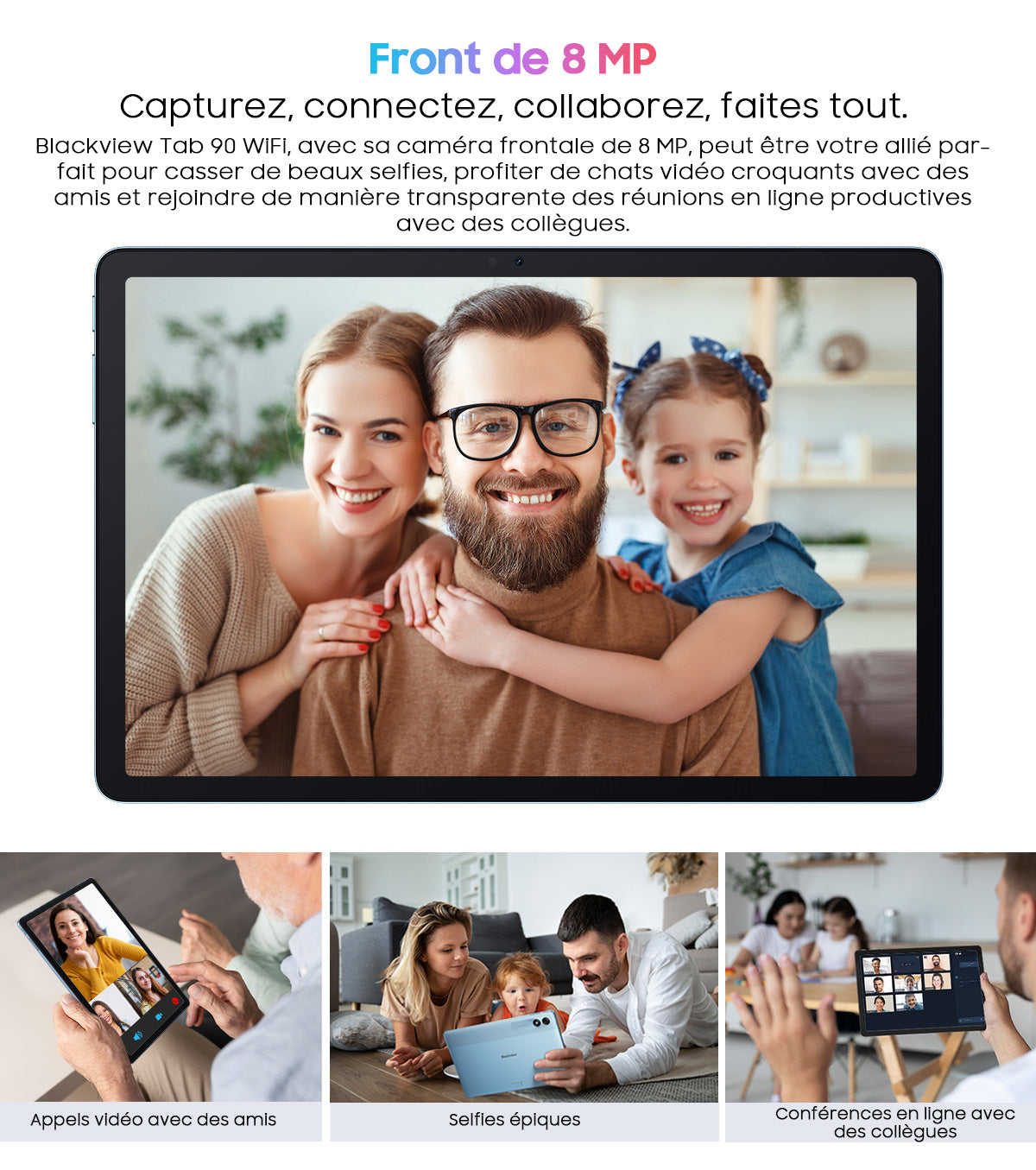 Tablette PC Android Blackview Tab 90 WiFi de 10,92 pouces