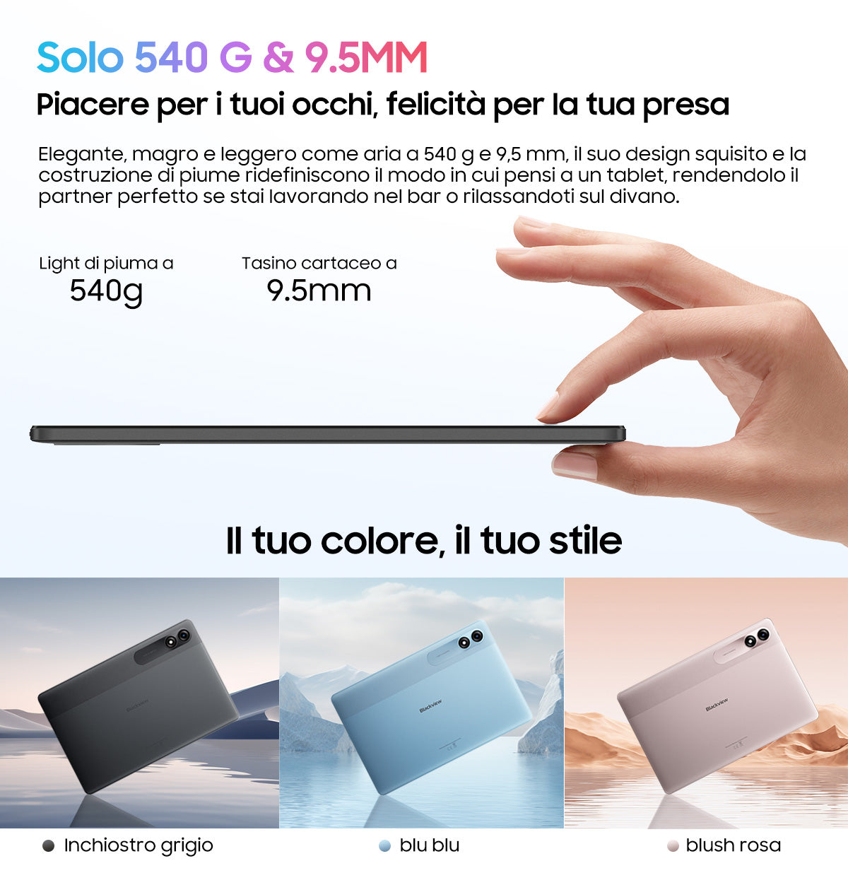 Blackview Tab 90 WiFi Tablet PC Android da 10,92 pollici