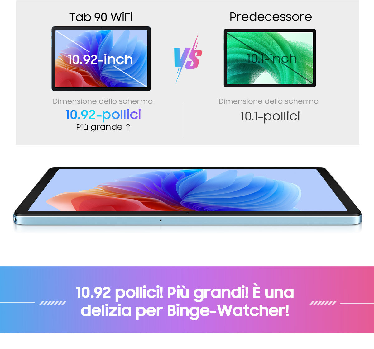 Blackview Tab 90 WiFi Tablet PC Android da 10,92 pollici