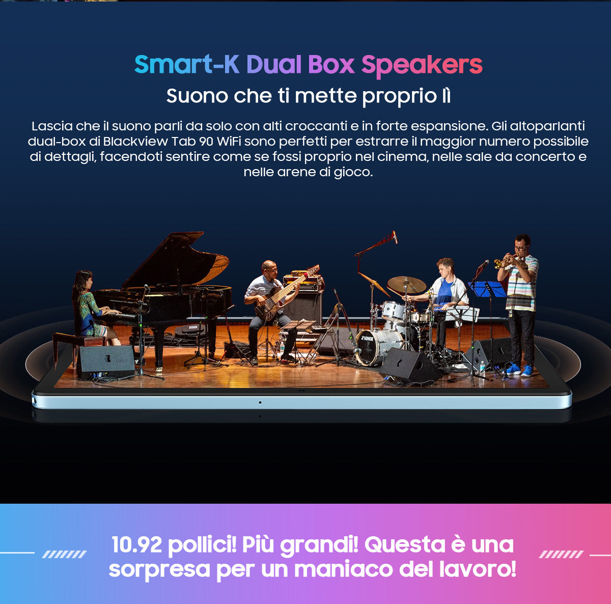 Blackview Tab 90 WiFi Tablet PC Android da 10,92 pollici