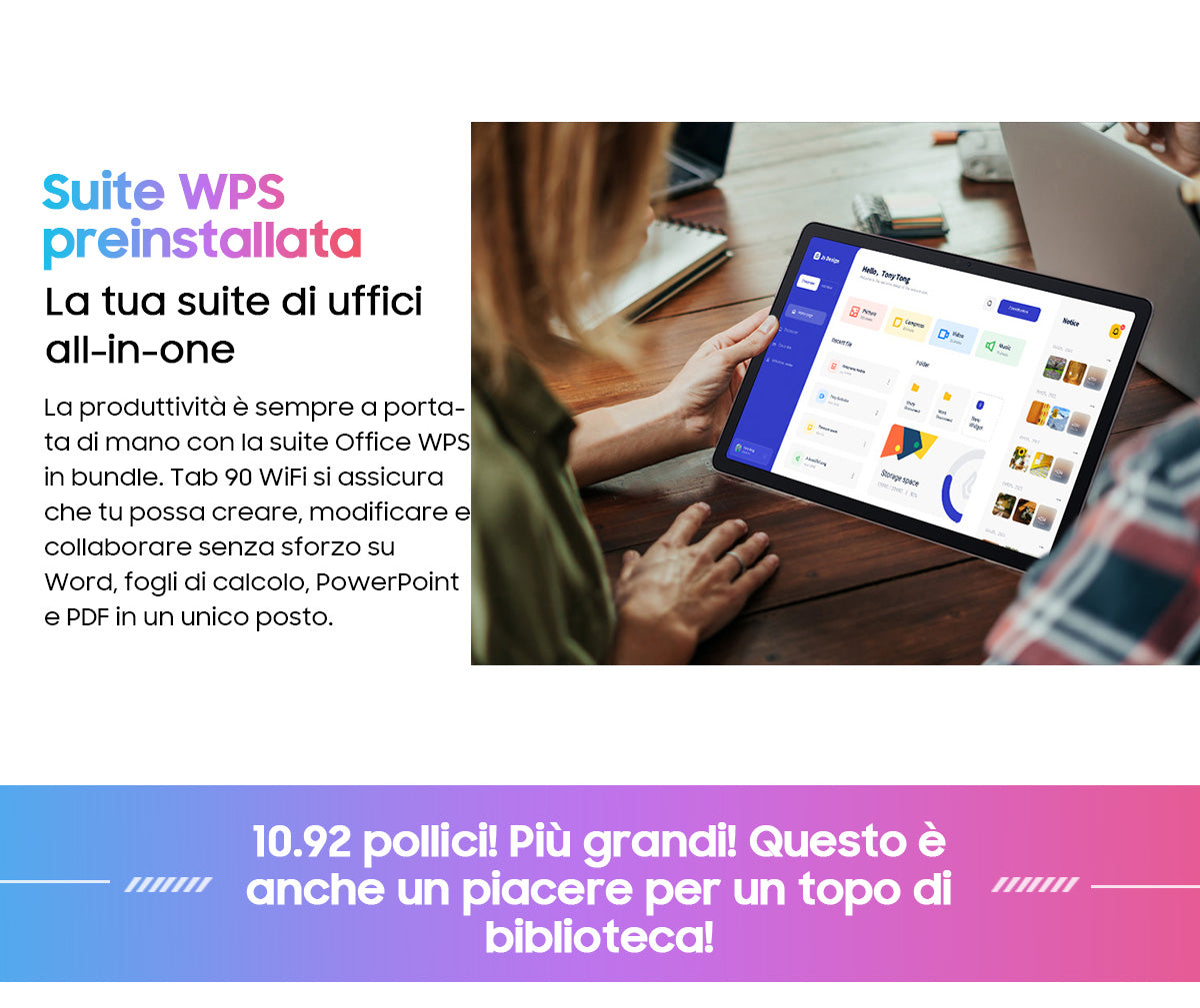 Blackview Tab 90 WiFi Tablet PC Android da 10,92 pollici