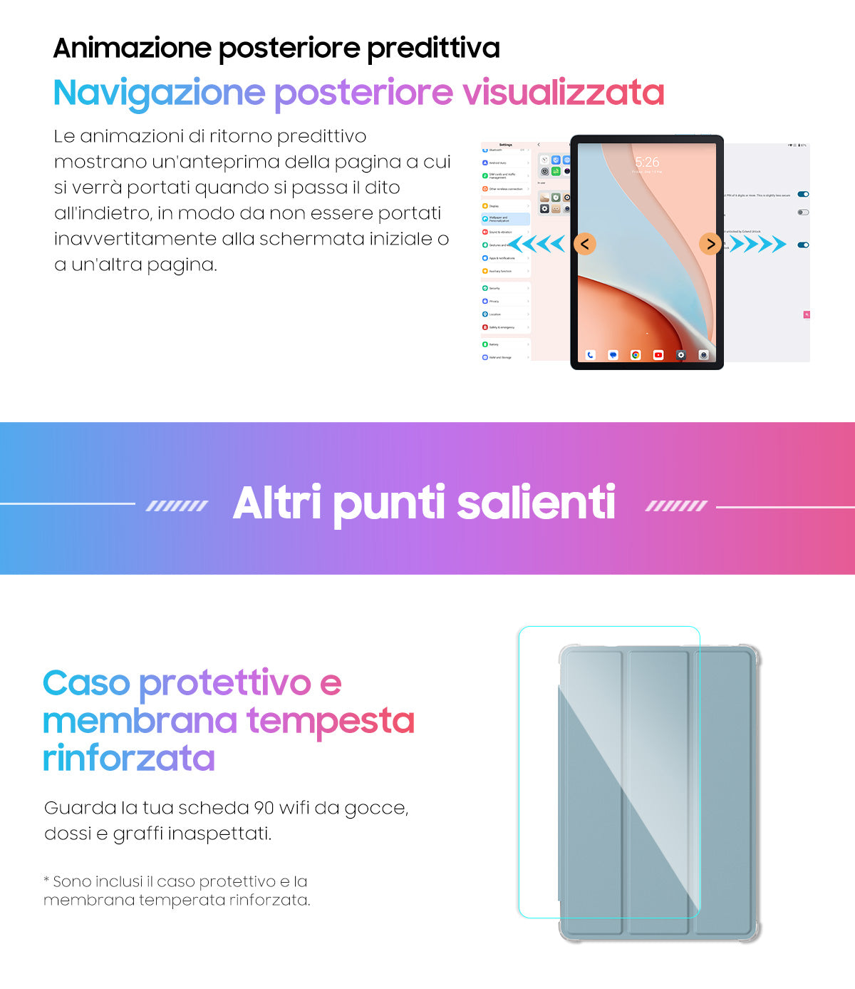 Blackview Tab 90 WiFi Tablet PC Android da 10,92 pollici