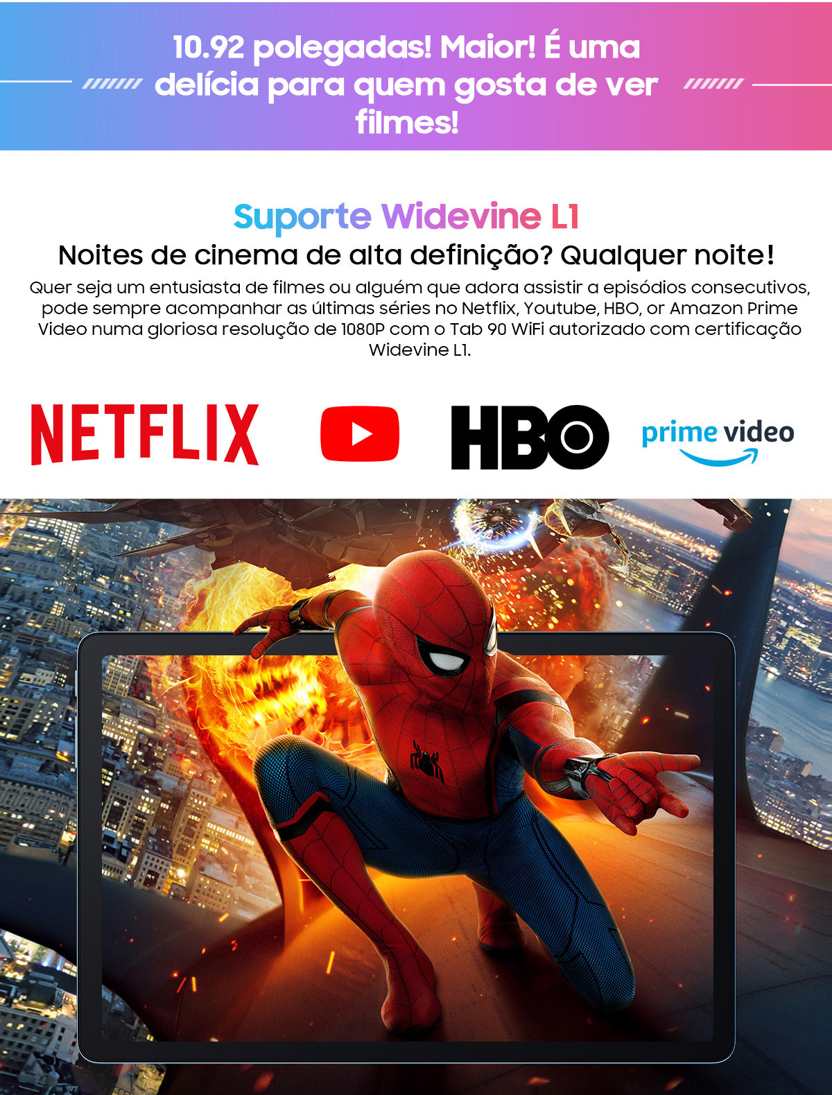 Blackview Tab 90 WiFi Tablet PC Android de 10,92 polegadas