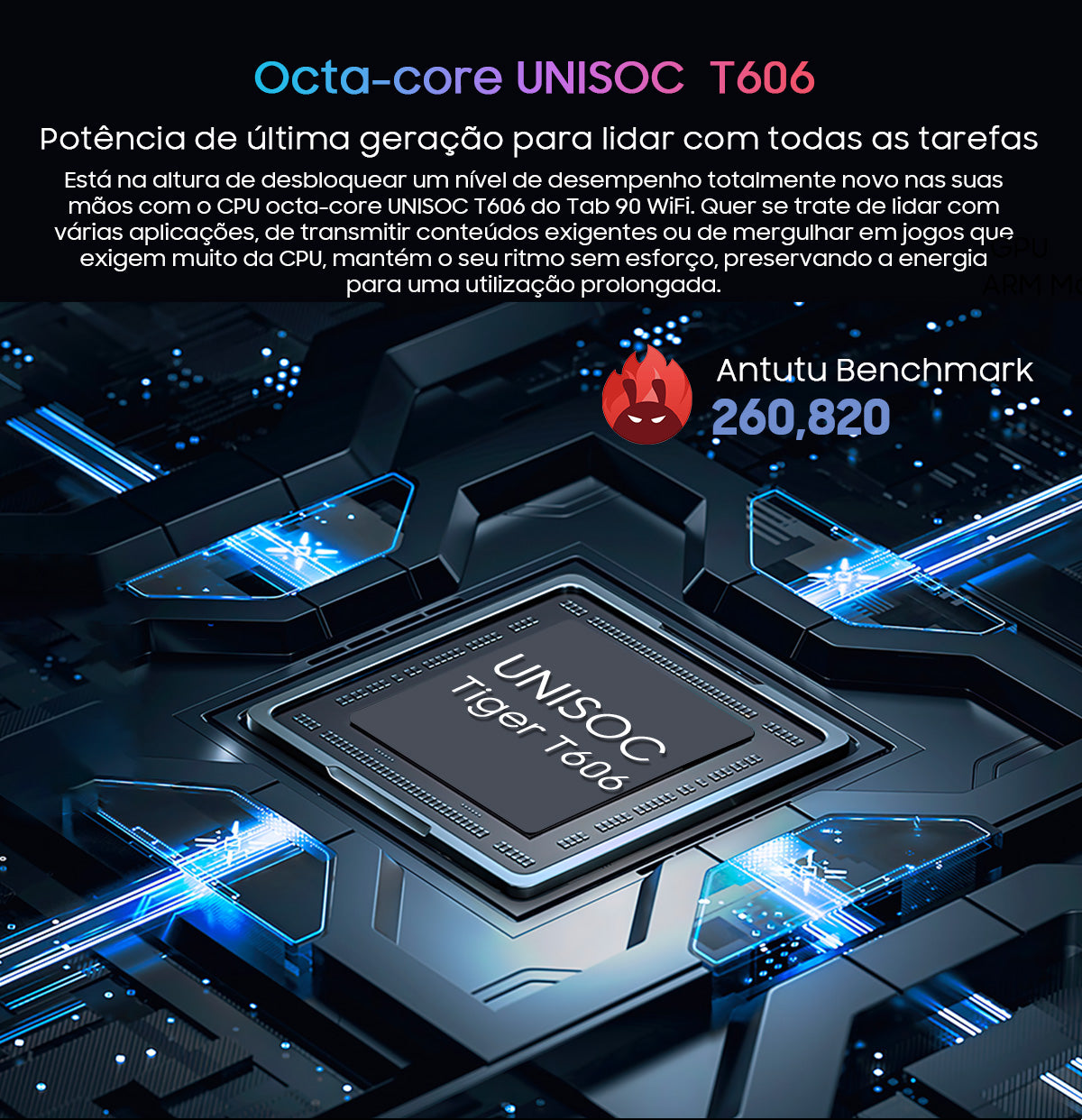 Blackview Tab 90 WiFi Tablet PC Android de 10,92 polegadas