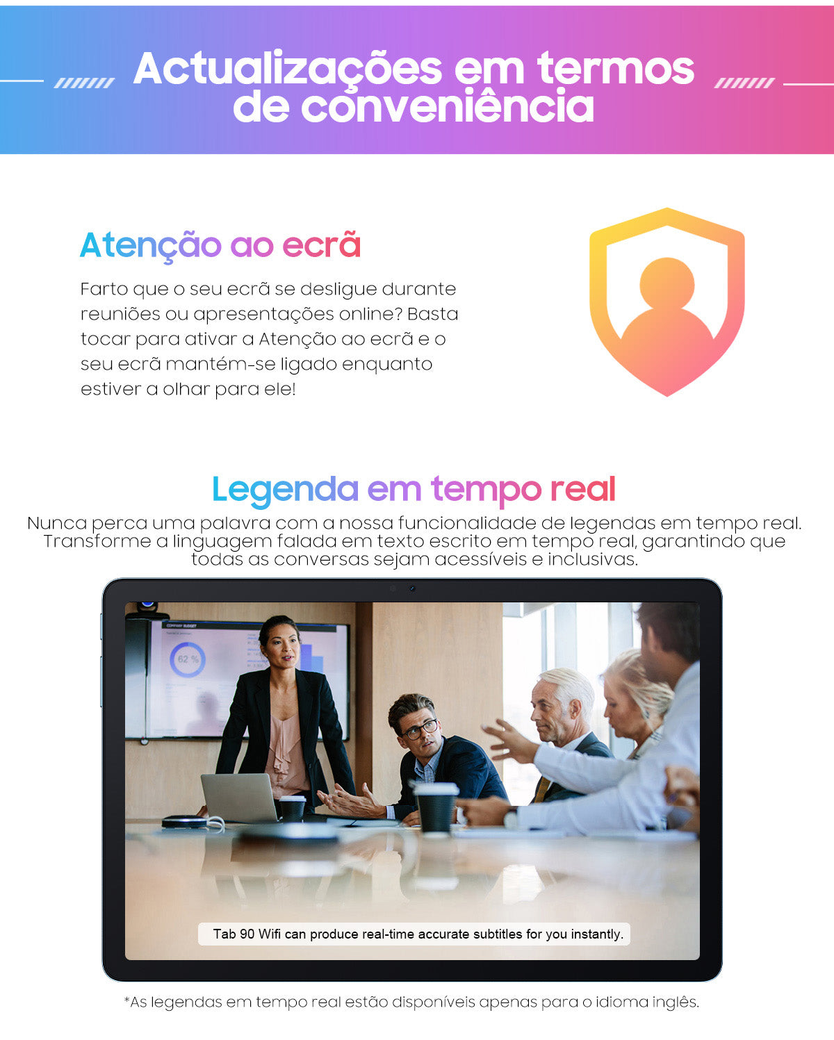 Blackview Tab 90 WiFi Tablet PC Android de 10,92 polegadas