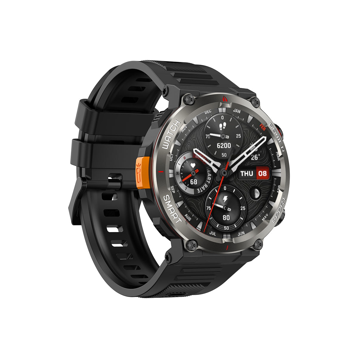 Blackview W50 Pro 1.45" IP68 Waterproof LED Flashlight Rugged Smart Watch