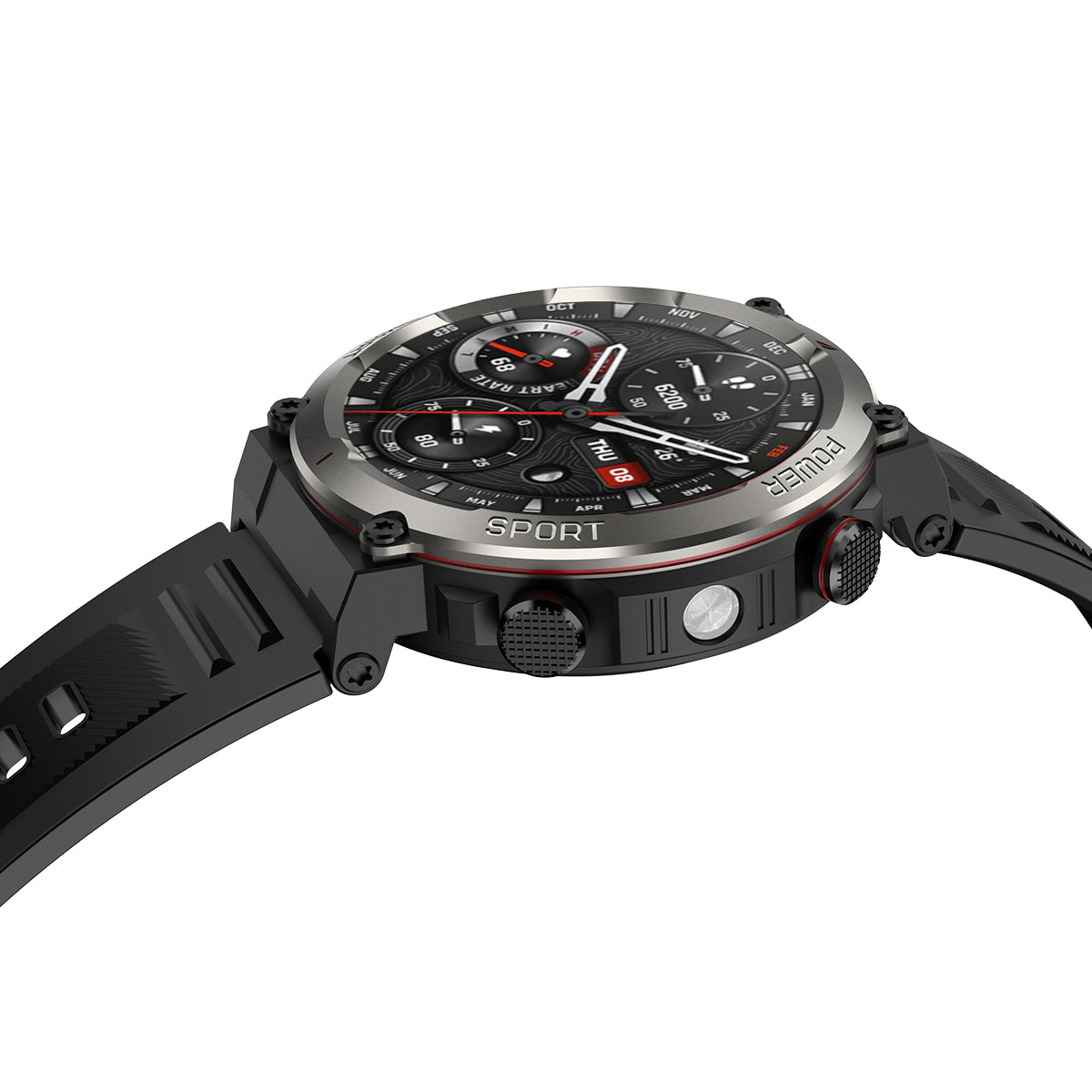 Blackview W50 Pro 1.45" IP68 Waterproof LED Flashlight Rugged Smart Watch