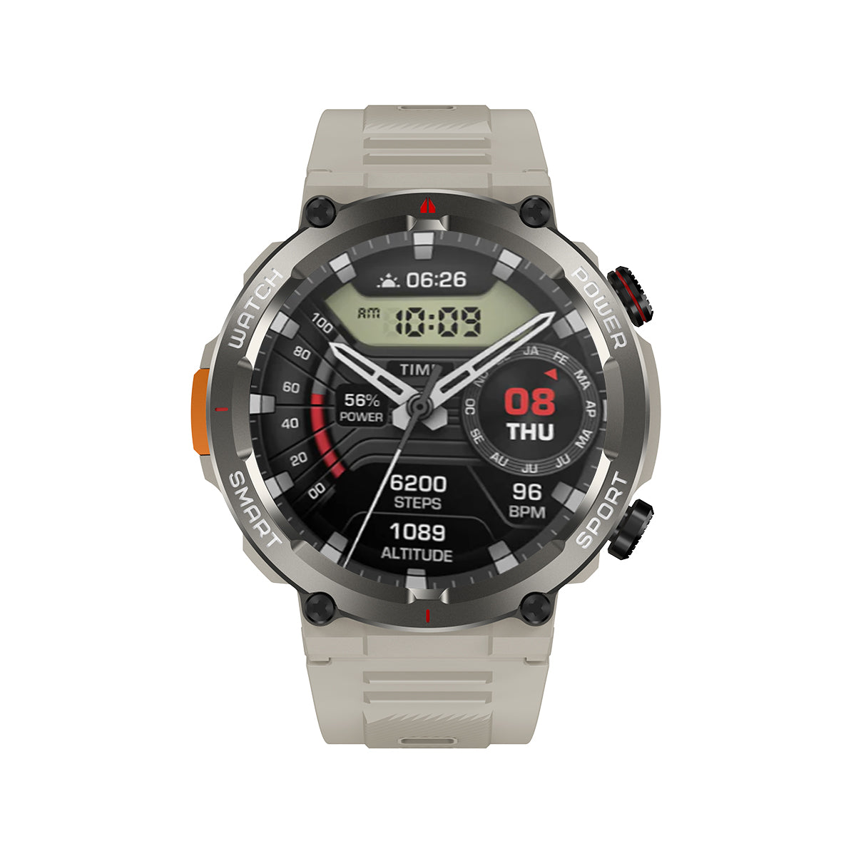 Blackview W50 Pro 1.45" IP68 Waterproof LED Flashlight Rugged Smart Watch