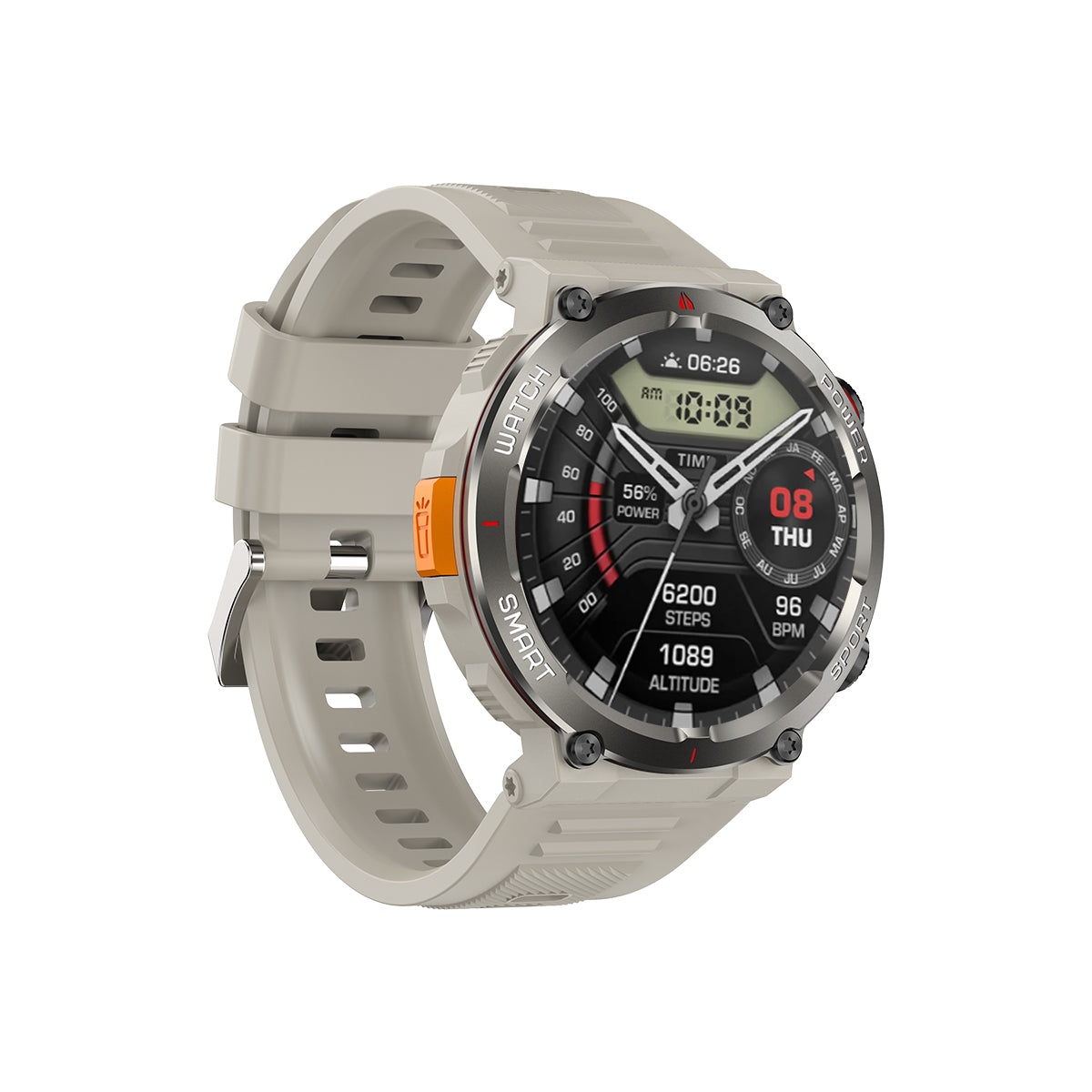 Blackview W50 Pro 1.45" IP68 Waterproof LED Flashlight Rugged Smart Watch