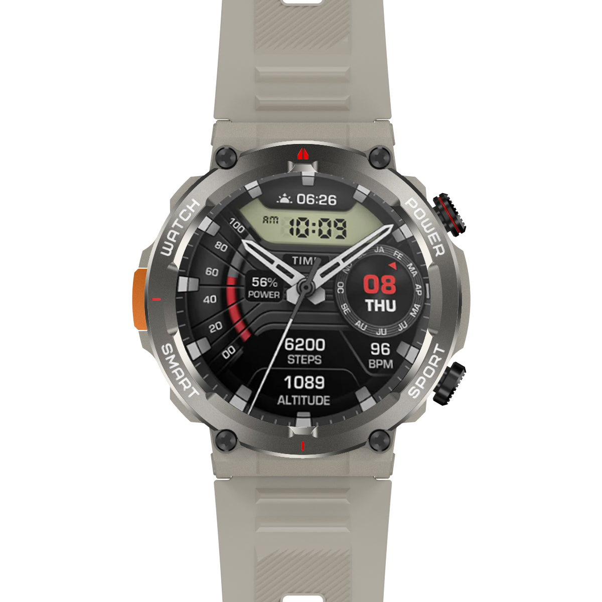 Blackview W50 Pro 1.45" IP68 Waterproof LED Flashlight Rugged Smart Watch