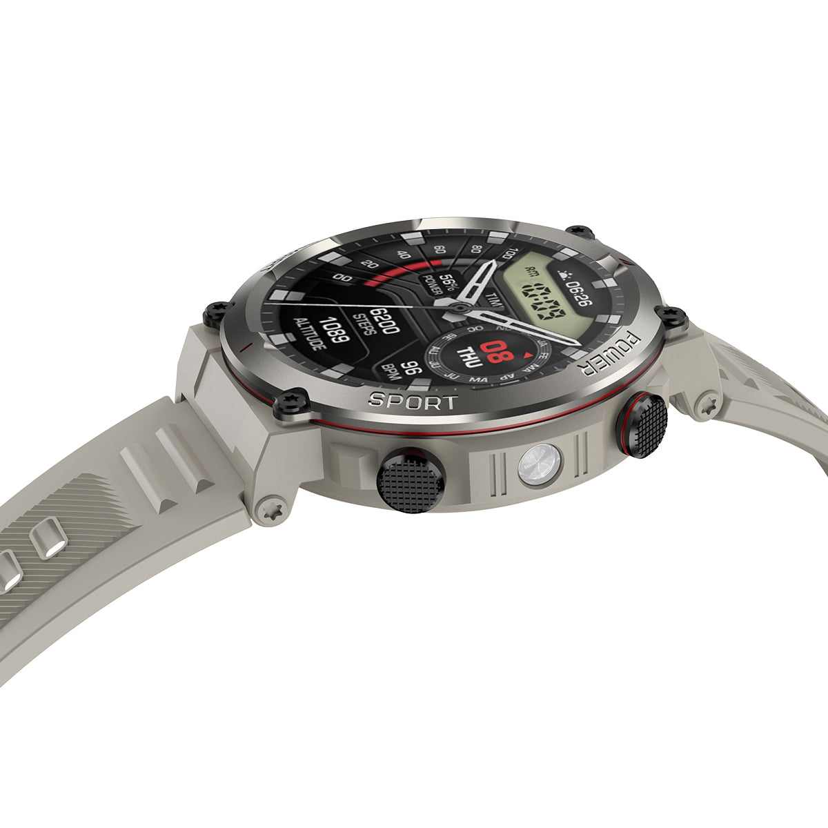 Blackview W50 Pro 1.45" IP68 Waterproof LED Flashlight Rugged Smart Watch