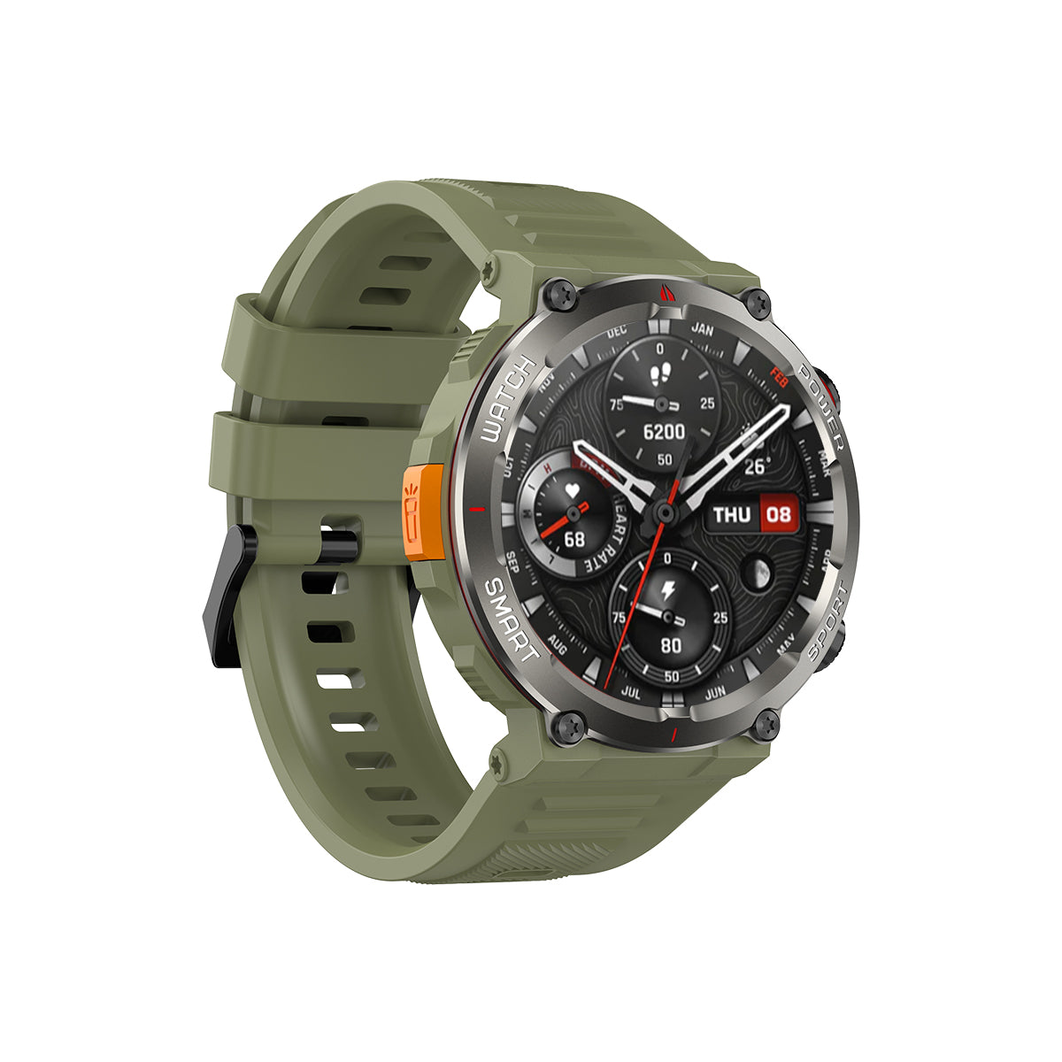Blackview W50 Pro 1.45" IP68 Waterproof LED Flashlight Rugged Smart Watch
