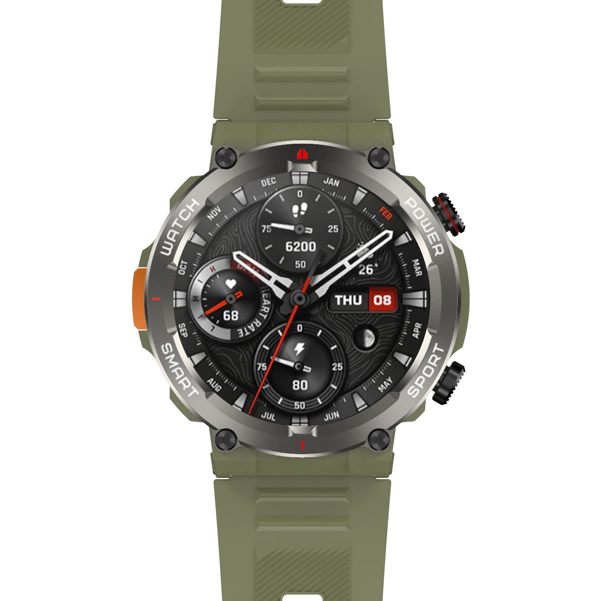 Blackview W50 Pro 1.45" IP68 Waterproof LED Flashlight Rugged Smart Watch