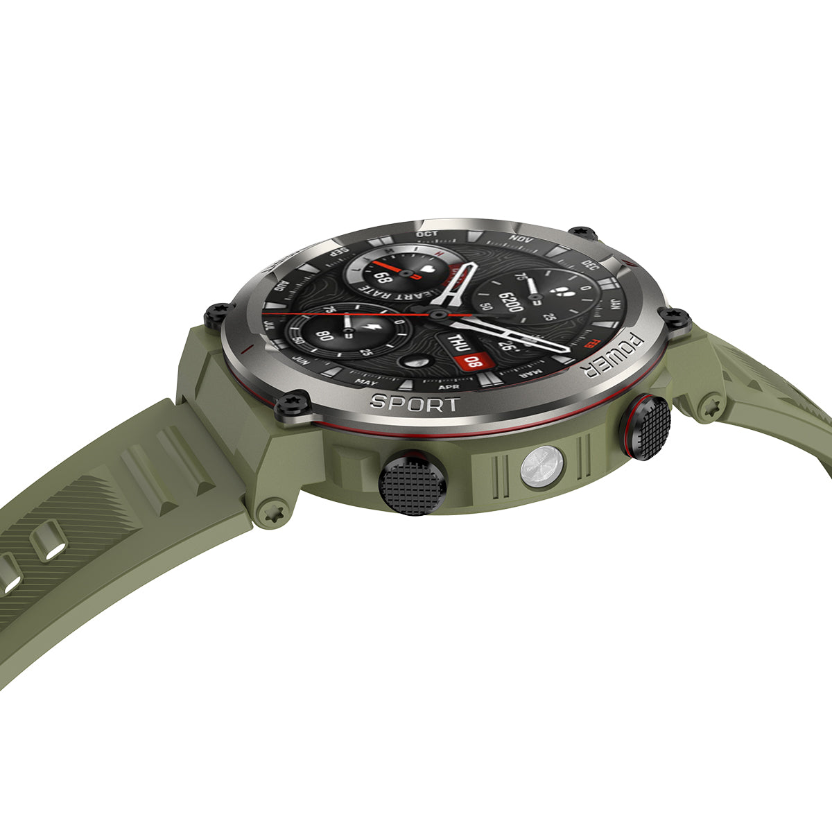 Blackview W50 Pro 1.45" IP68 Waterproof LED Flashlight Rugged Smart Watch