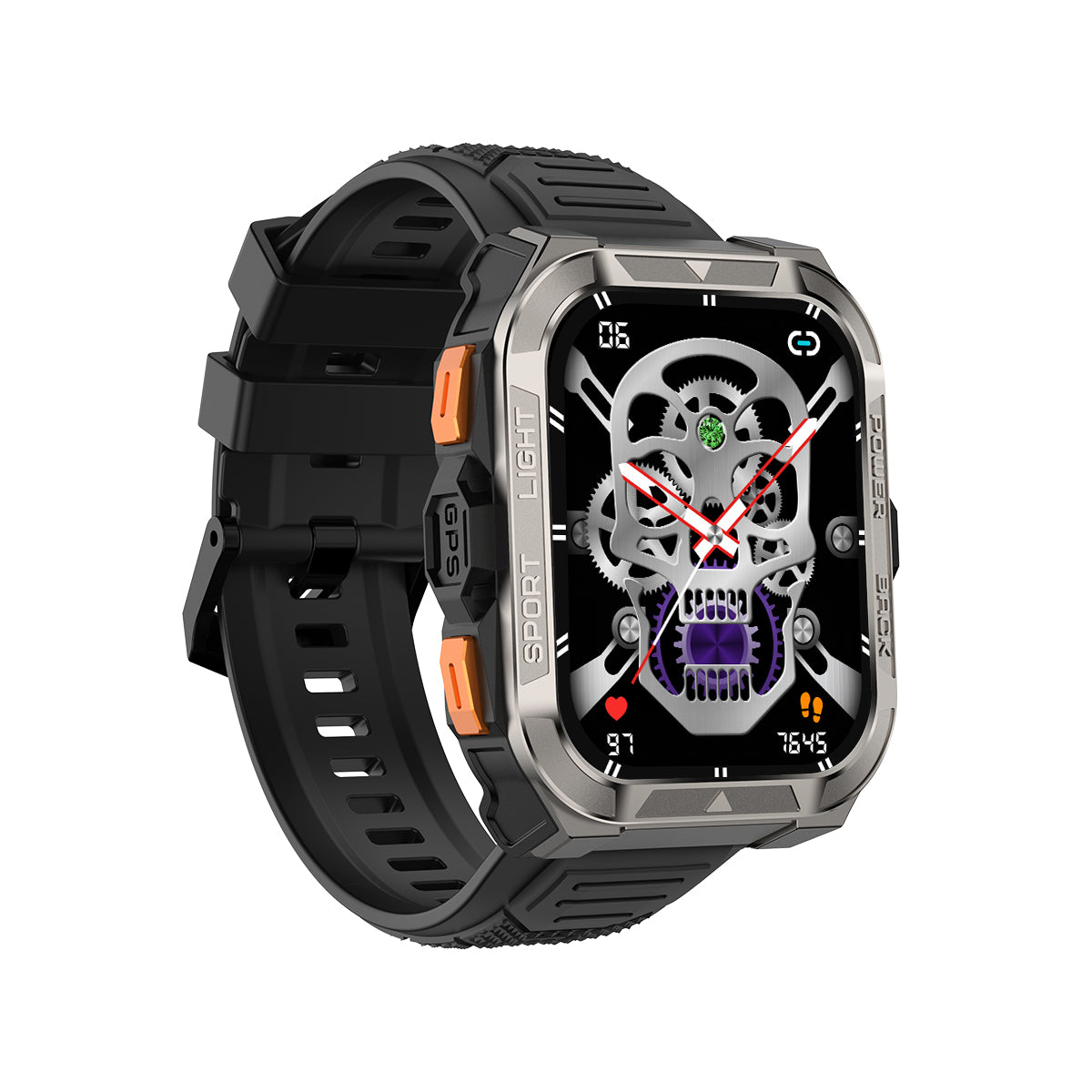 Blackview W80 Pro GPS Relógio Inteligente para Desporto ao Ar Livre com Ecrã de 1,91 polegadas, Lanterna LED Incorporada e Bateria de 900mAh