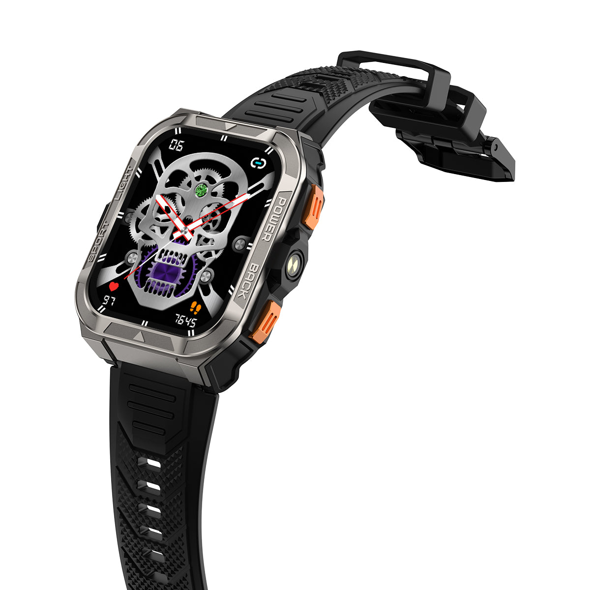 Blackview W80 Pro GPS Relógio Inteligente para Desporto ao Ar Livre com Ecrã de 1,91 polegadas, Lanterna LED Incorporada e Bateria de 900mAh