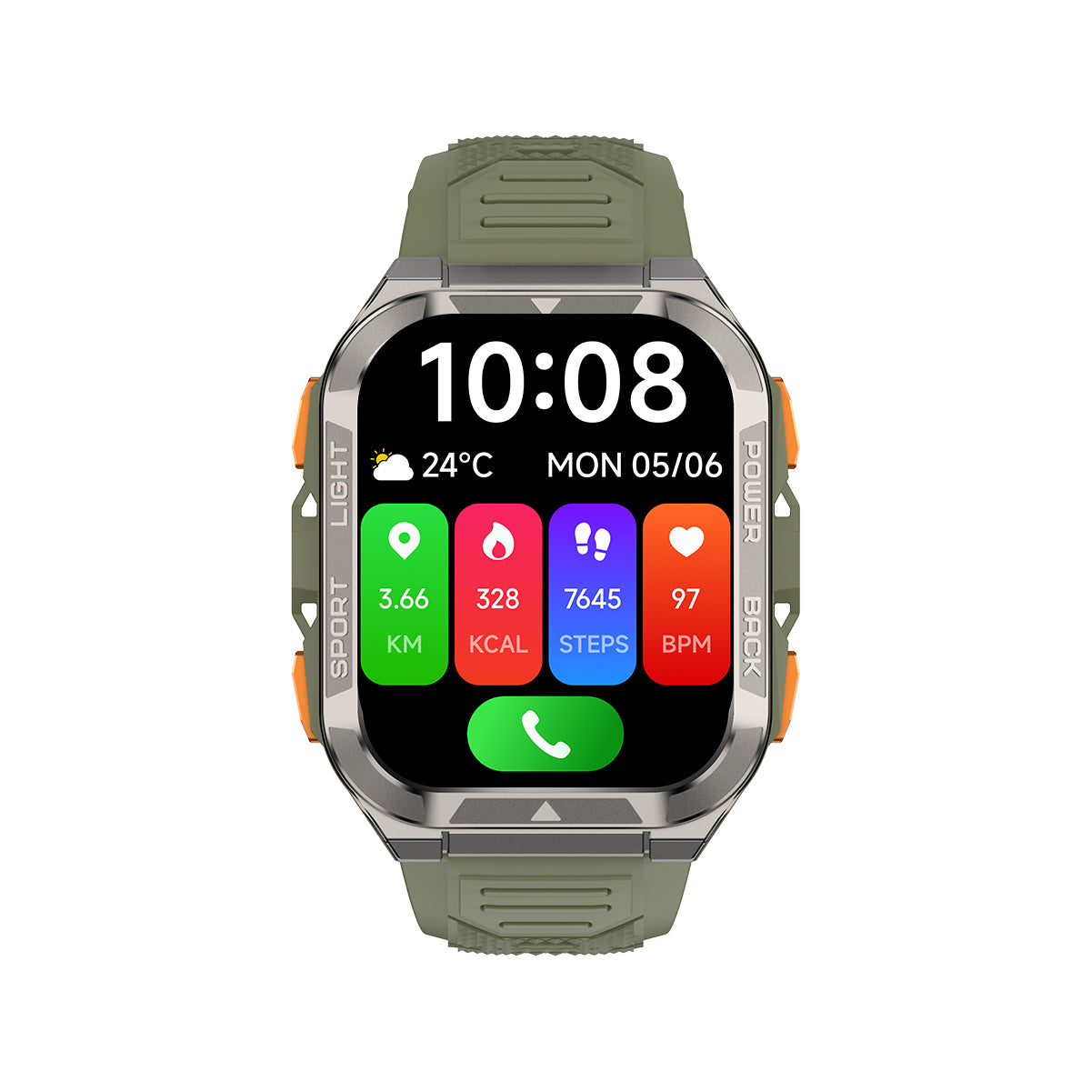 Blackview W80 Pro GPS Relógio Inteligente para Desporto ao Ar Livre com Ecrã de 1,91 polegadas, Lanterna LED Incorporada e Bateria de 900mAh