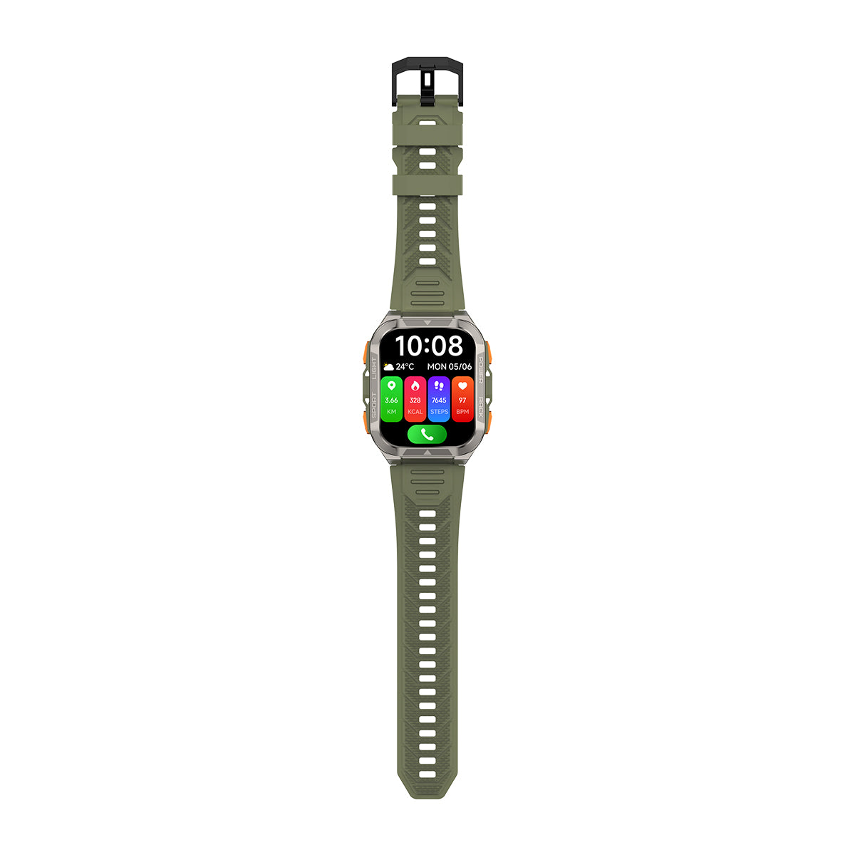 Blackview W80 Pro GPS Relógio Inteligente para Desporto ao Ar Livre com Ecrã de 1,91 polegadas, Lanterna LED Incorporada e Bateria de 900mAh