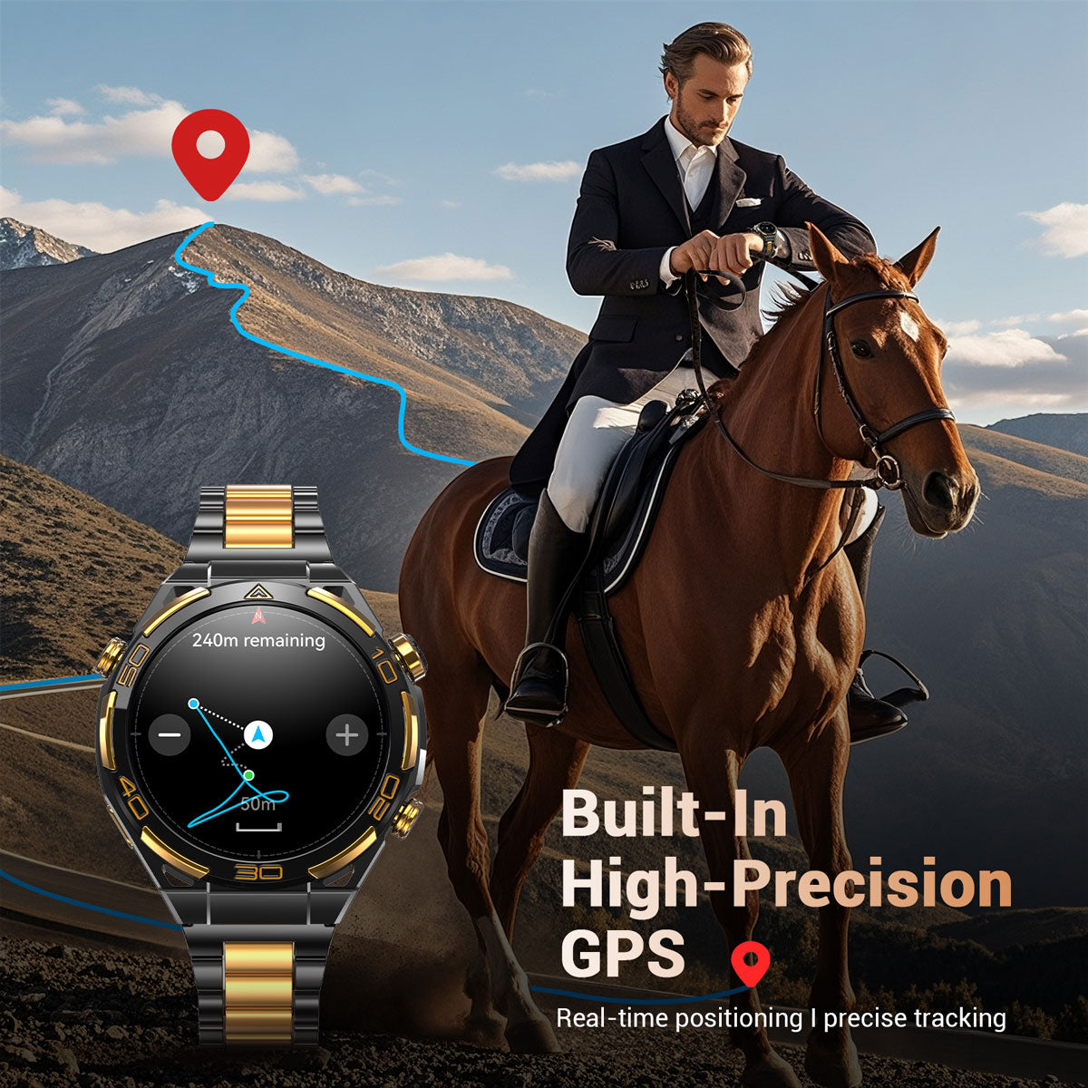 Blackview W90 Pro AMOLED GPS Zseblámpa Kültéri Okosóra