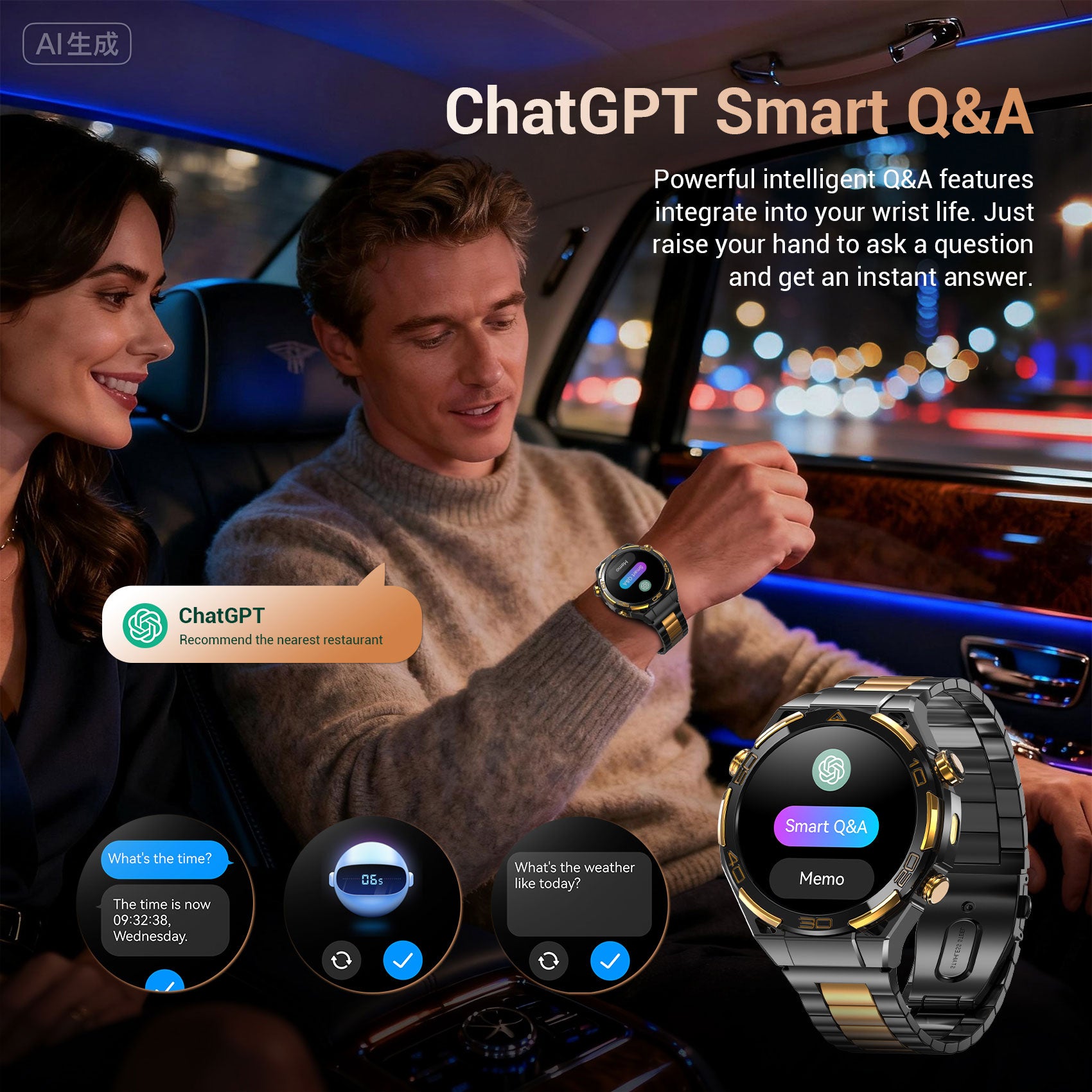 Blackview W90 Pro AMOLED GPS Zseblámpa Kültéri Okosóra