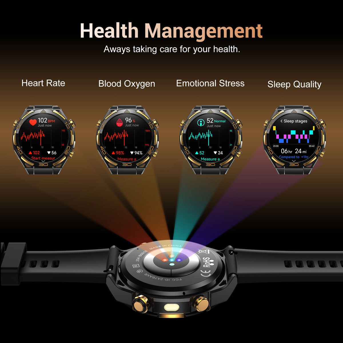 Blackview W90 Pro AMOLED GPS Zseblámpa Kültéri Okosóra