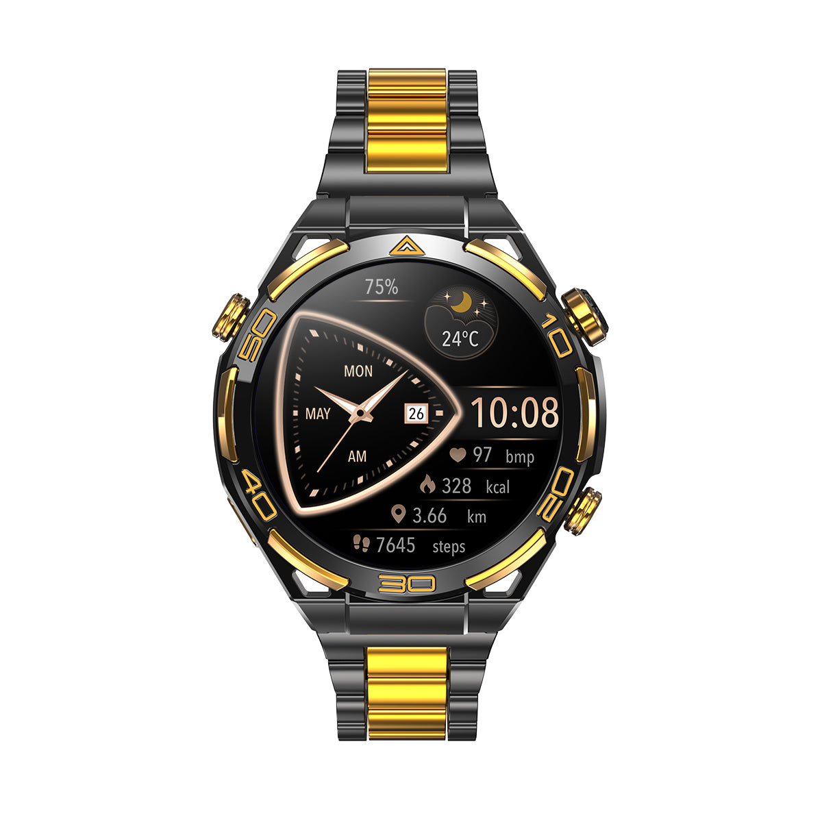 Blackview W90 Pro GPS Relógio Inteligente para Desporto ao Ar Livre com Ecrã AMOLED de 1,43 polegadas e Lanterna LED Integrada