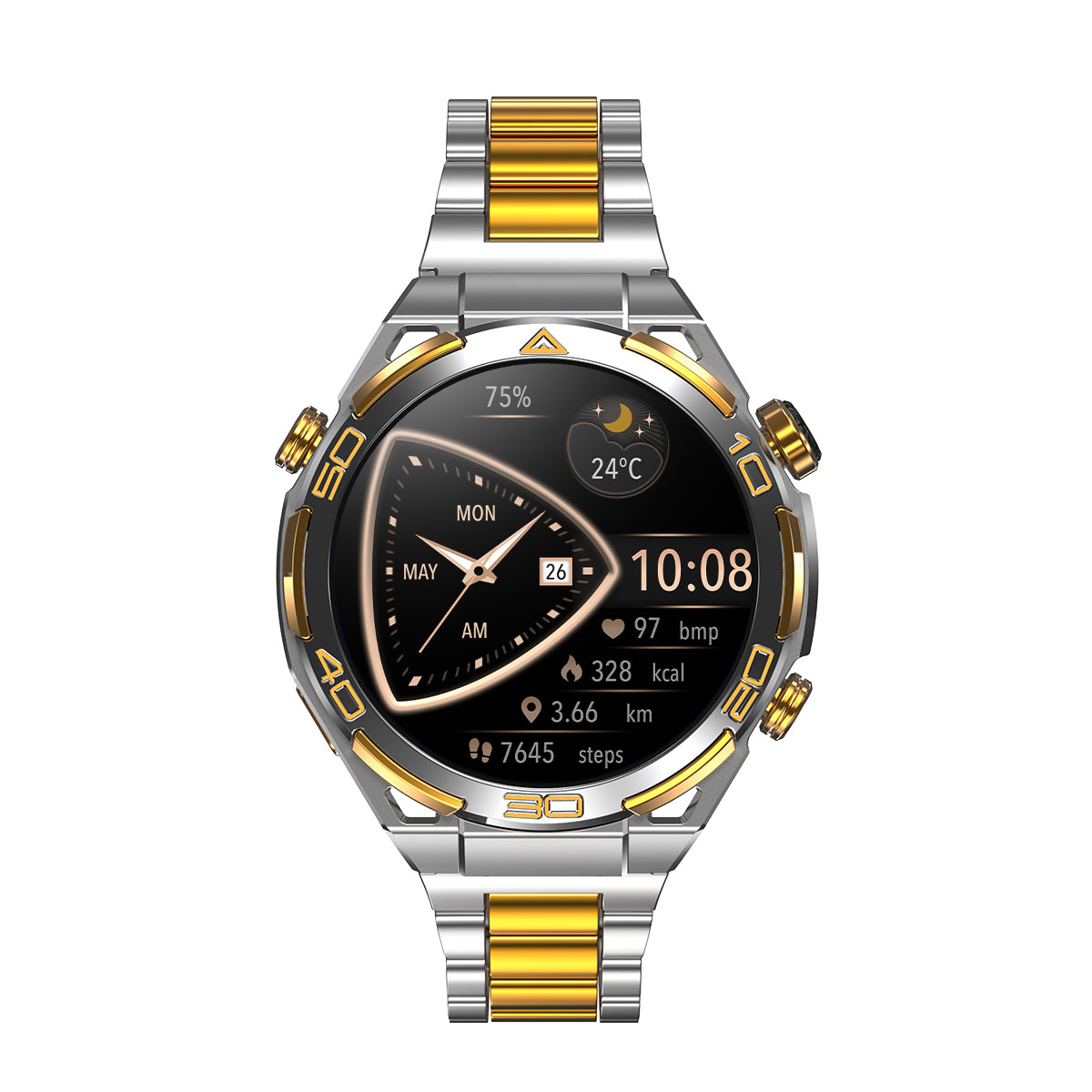 Blackview W90 Pro GPS 1.43인치 AMOLED 화면 내장 LED 손전등 야외 스포츠 스마트 워치