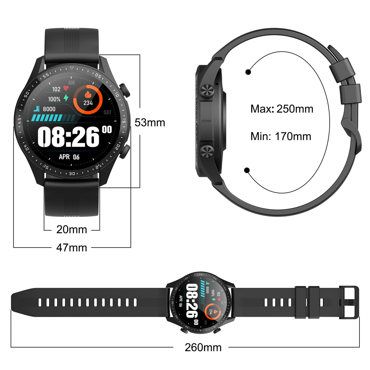 Blackview X1 Pro sportovní chytré hodinky odolné proti vodě do 10 metrů