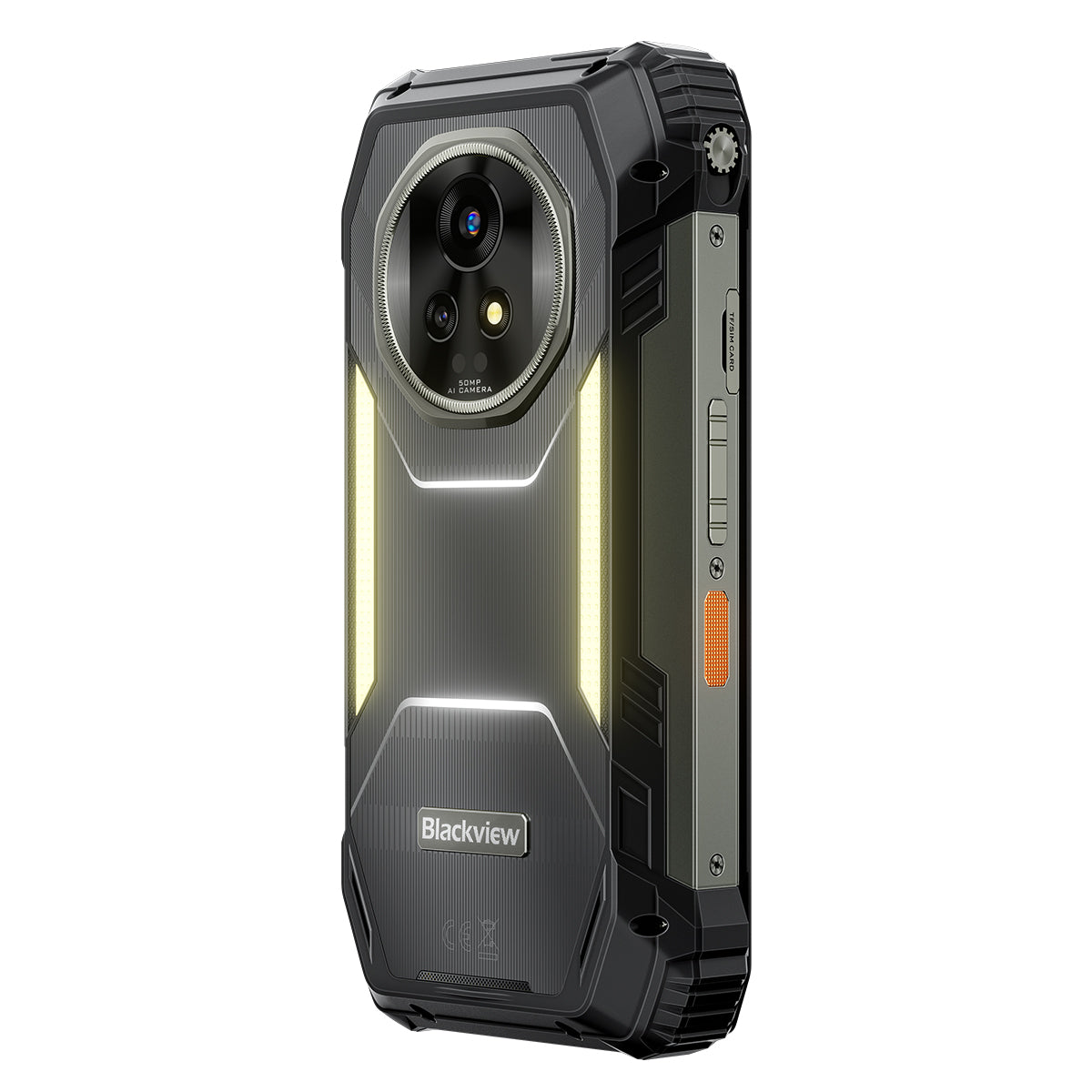 Blackview XPLORE 2 Proyector Teléfono Resistente 5G AI con Pantalla AMOLED 3.2K de 6.73" Dimensity 8300 20000mAh y Luz de Camping Incorporada