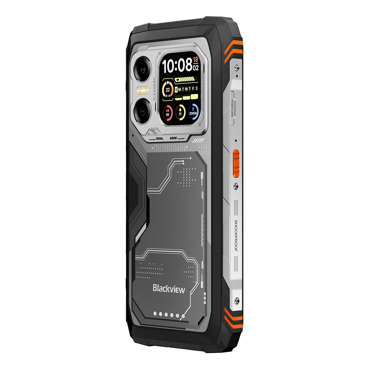 Blackview XPLORE X1 6.78" 120Hz Main & 2.01" Secondary Display MediaTek Dimensity 7050 Octa-core 108MP Main+20MP Night Vision Camera 5G AI Rugged Phone