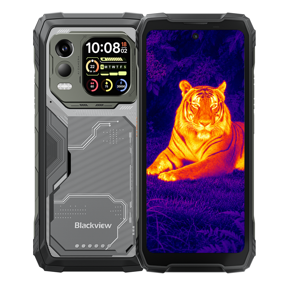 Blackview XPLORE X1 Pro Thermal Imaging 5G Rugged Phone with 6.78-Inch 2.4K 120Hz Main & 2.01-Inch Secondary Display 10000mAh Battery