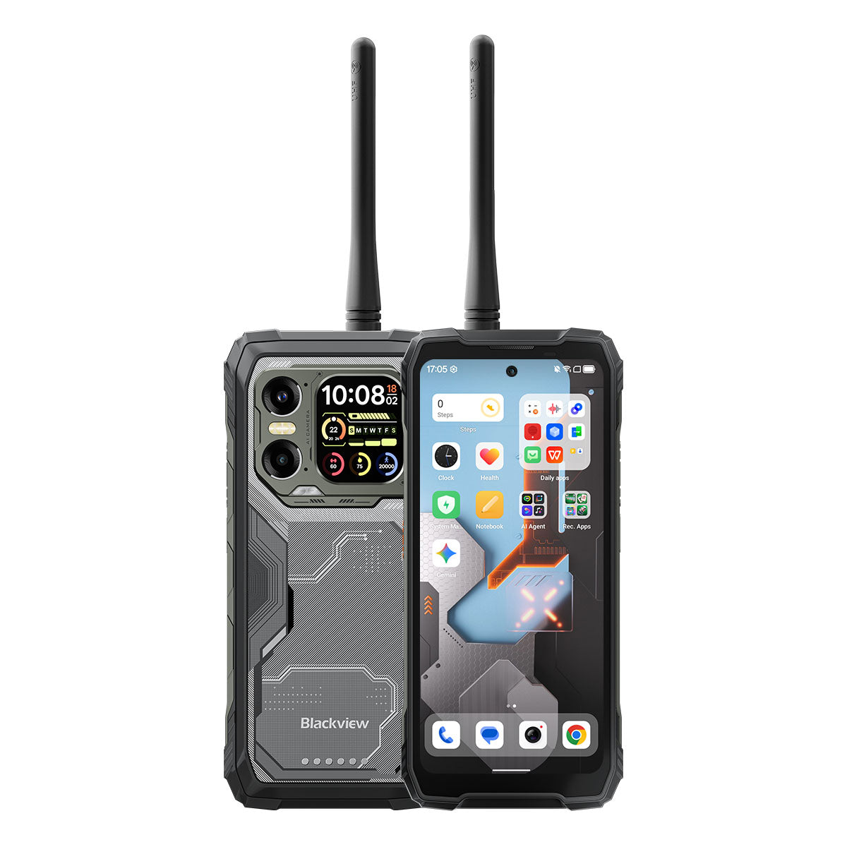 Blackview XPLORE 1 Walkie Talkie 5G Rugged Phone with Walkie-talkie 6.78-inch 120Hz Main & 2.01" Secondary Display 20000mAh Battery