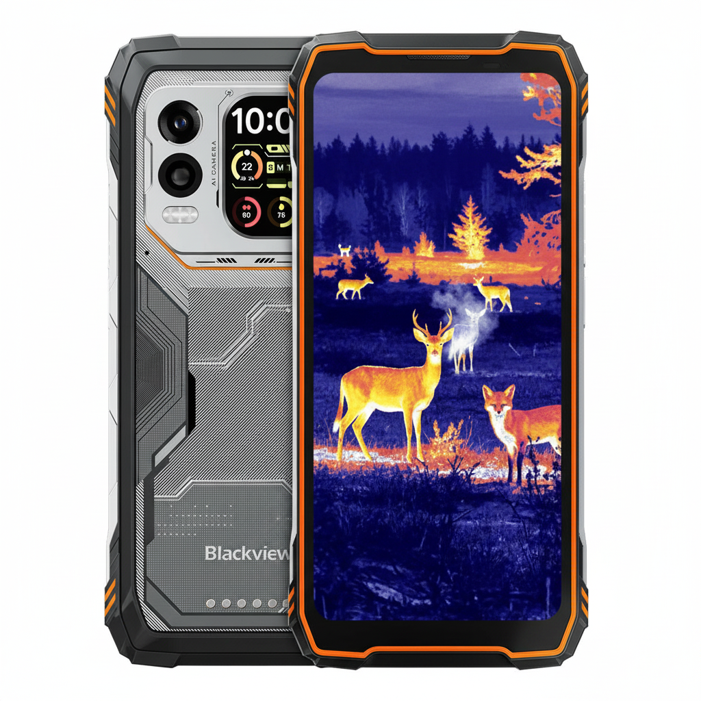 Blackview XPLORE 1 Pro 5G Hőképes strapabíró telefon 6,78" 120Hz fő és 2,01" másodlagos kijelzővel 20000mAh 170LM zseblámpa