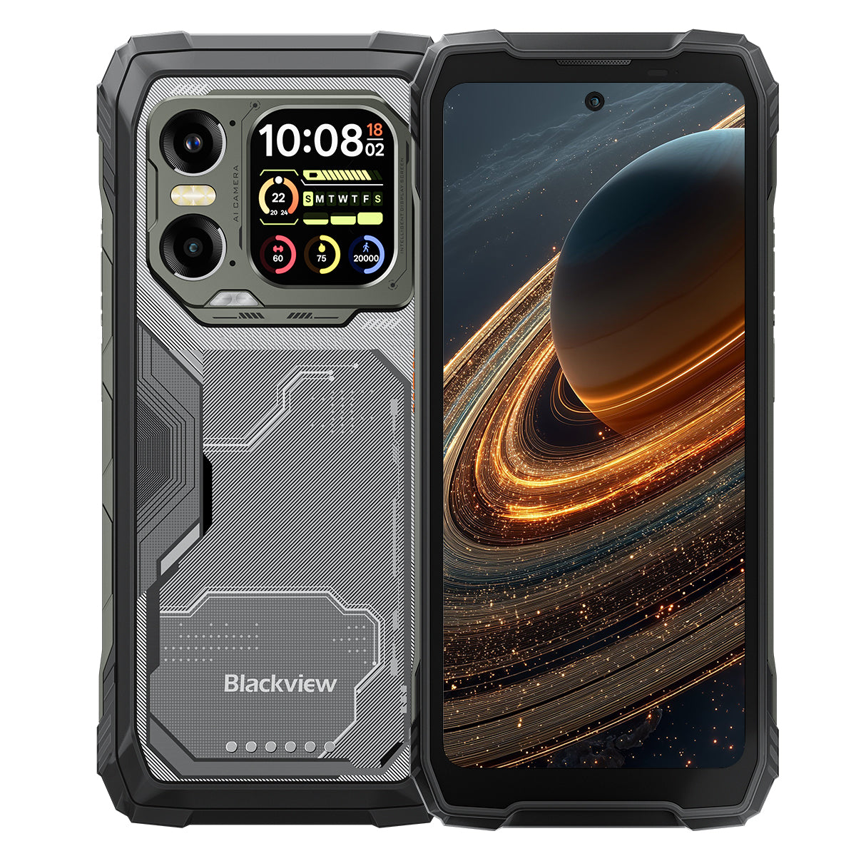 Blackview XPLORE 1 Walkie Talkie 5G Walkie-talkie Robuuste Telefoon met 6.78" 120Hz Hoofd- & 2.01" Secundair Scherm 20000mAh Batterij