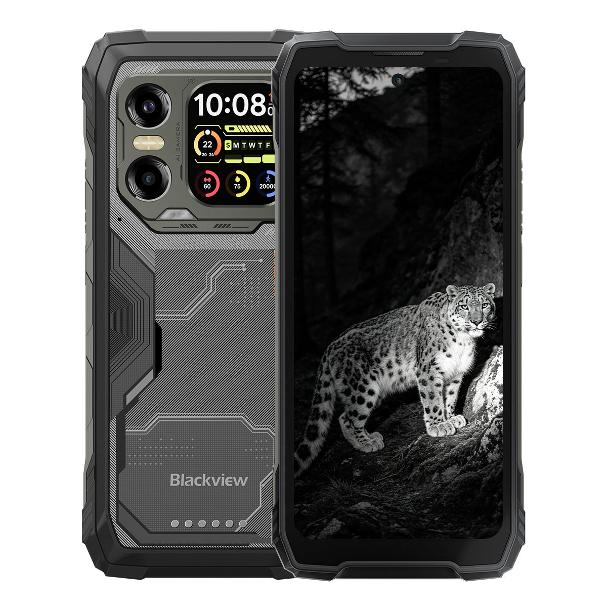Blackview XPLORE X1 6,78" 120Hz Hoved- & 2,01" Sekundær Skærm MediaTek Dimensity 7050 Octa-core 108MP Hoved+20MP Natvision Kamera 5G Robust Telefon