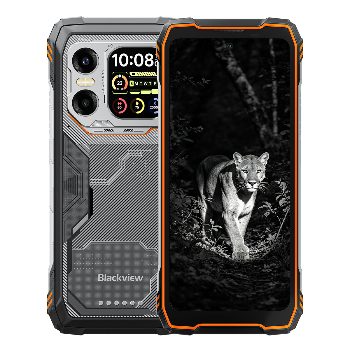 Blackview XPLORE X1 6,78" 120Hz Hoved- & 2,01" Sekundær Skærm MediaTek Dimensity 7050 Octa-core 108MP Hoved+20MP Natvision Kamera 5G Robust Telefon