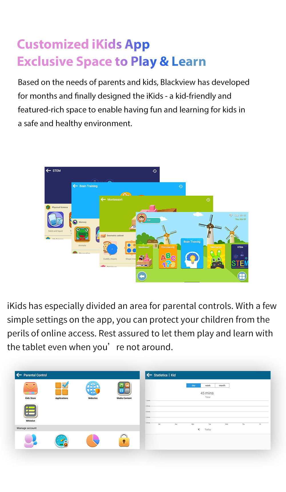 Blackview 50 Kinder-Tablet-PC