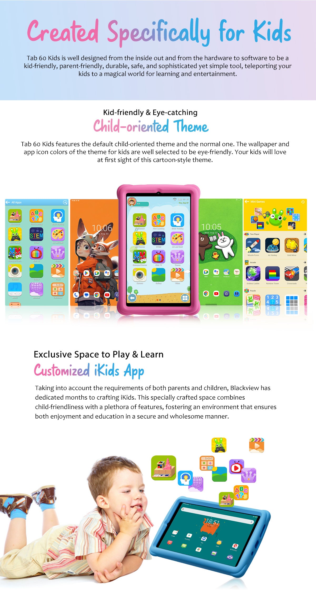 Blackview 60 Kinder-Tablet-PC
