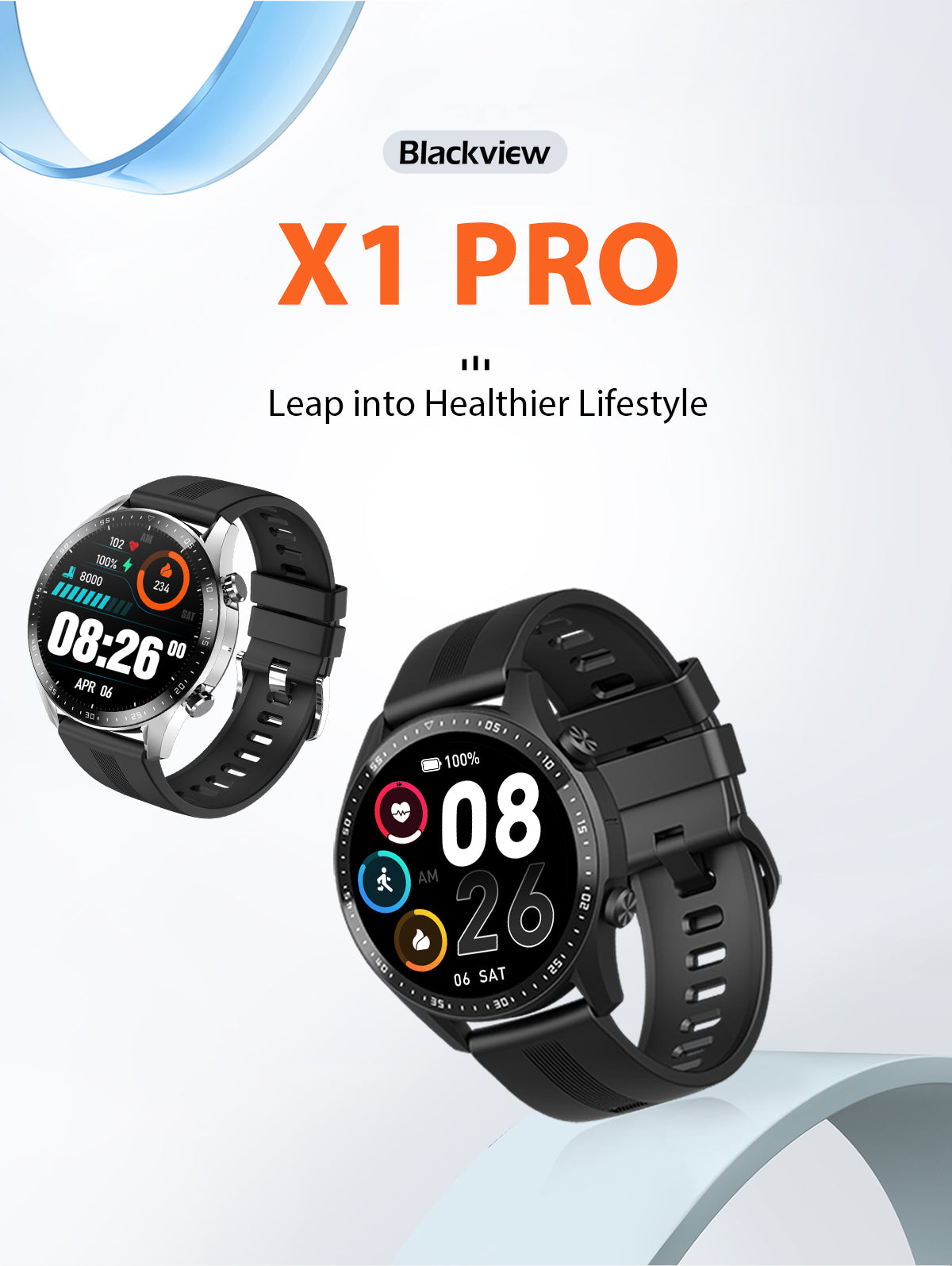 Cheap Blackview X1 Pro Smartwatch waterproof watch 1.39 inche