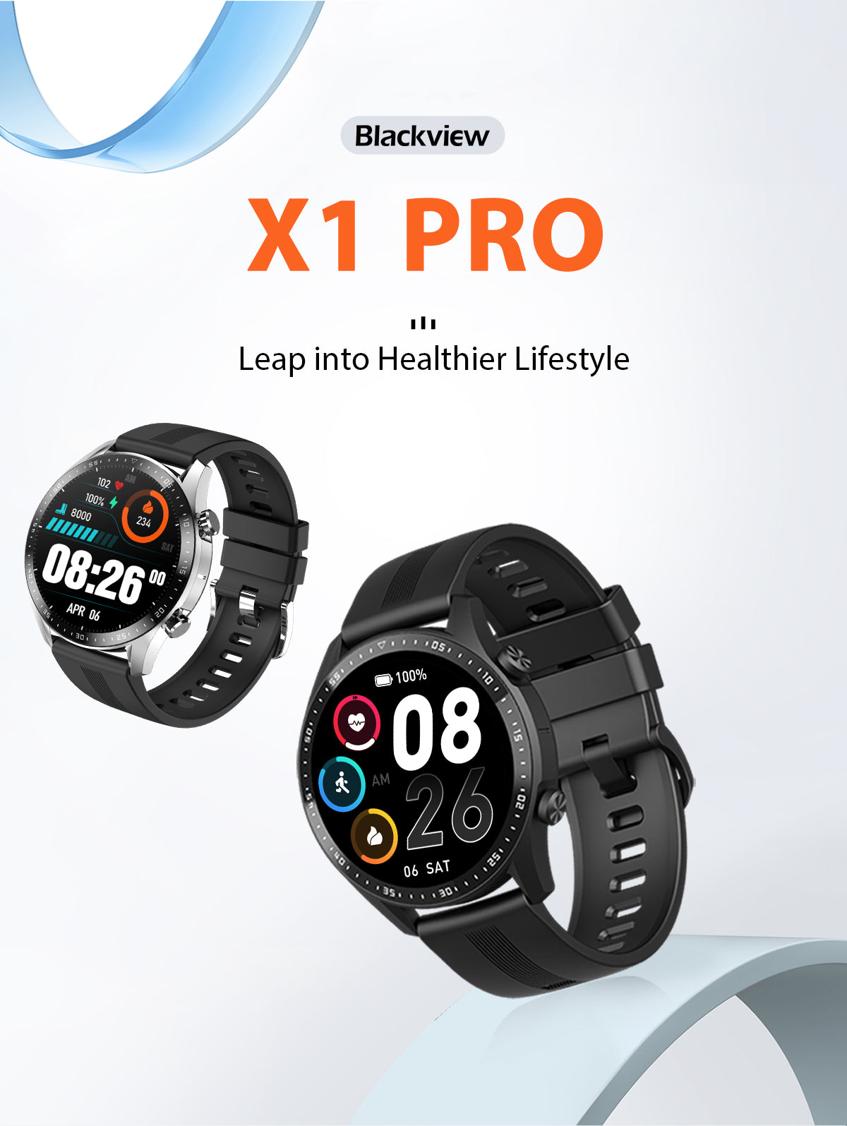 Blackview Smartwatch – Orologio Smart Con Monitoraggio Attività E Notifiche Smartphone