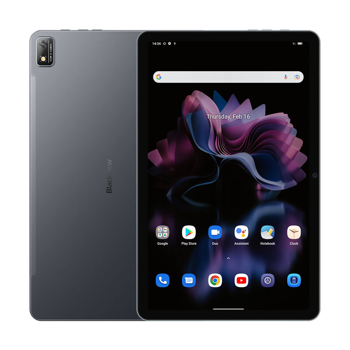 Blackview Tab 16 11 吋 2K FHD+ 顯示屏 Unisoc T616 8GB+256GB 7680mAh 電池 Widevine L1 安卓平板電腦