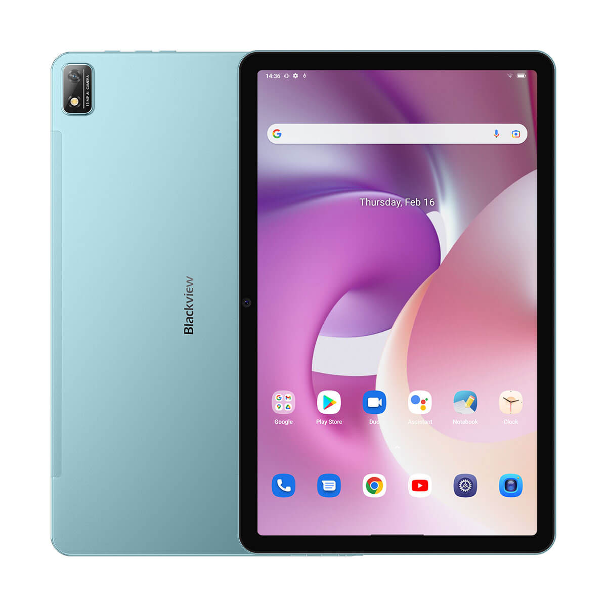 Blackview Tab 16 11 吋 2K FHD+ 顯示屏 Unisoc T616 8GB+256GB 7680mAh 電池 Widevine L1 安卓平板電腦